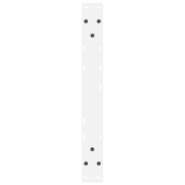 vidaXL Coffee Table Legs 2 pcs White 50x(42-43.3) cm Steel