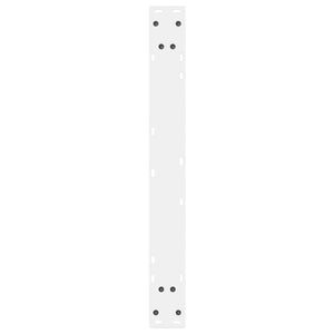 vidaXL Dining Table Legs 2 pcs White 70x(72-73.3) cm Steel