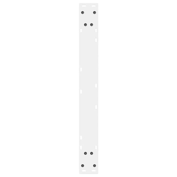 vidaXL Dining Table Legs 2 pcs White 70x(72-73.3) cm Steel