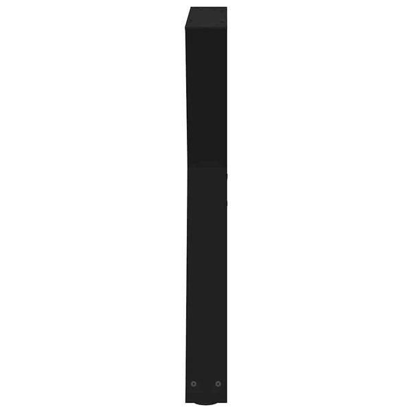 vidaXL Dining Table Legs 2 pcs Black 80x(72-73.3) cm Steel