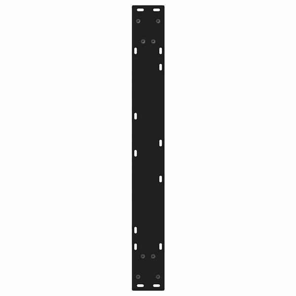 vidaXL Dining Table Legs 2 pcs Black 80x(72-73.3) cm Steel