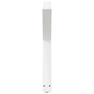 vidaXL Dining Table Legs 2 pcs White 90x(72-73.3) cm Steel