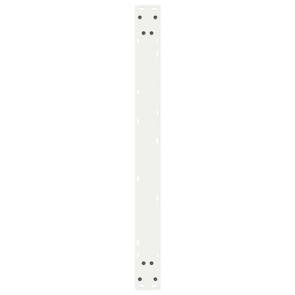 vidaXL Dining Table Legs 2 pcs White 90x(72-73.3) cm Steel