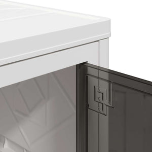 vidaXL Storage Box with Wheels Stackable 3-Tier 75 L