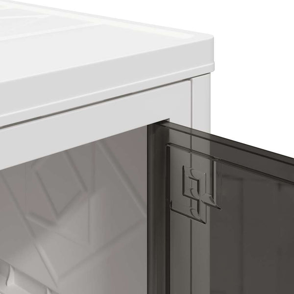 vidaXL Storage Box with Wheels Stackable 3-Tier 75 L