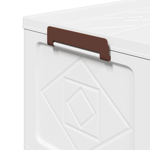 vidaXL Storage Box with Wheels Stackable 3-Tier 75 L