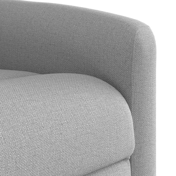 vidaXL Electric Recliner Cloud Grey Fabric