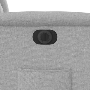 vidaXL Electric Recliner Cloud Grey Fabric