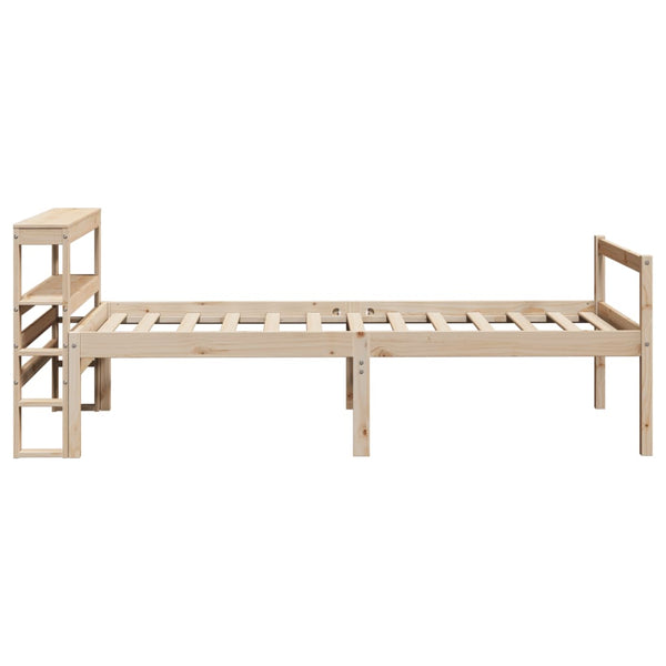 vidaXL Senior Bed Frame with Headboard, without Mattress, 90x190 cm