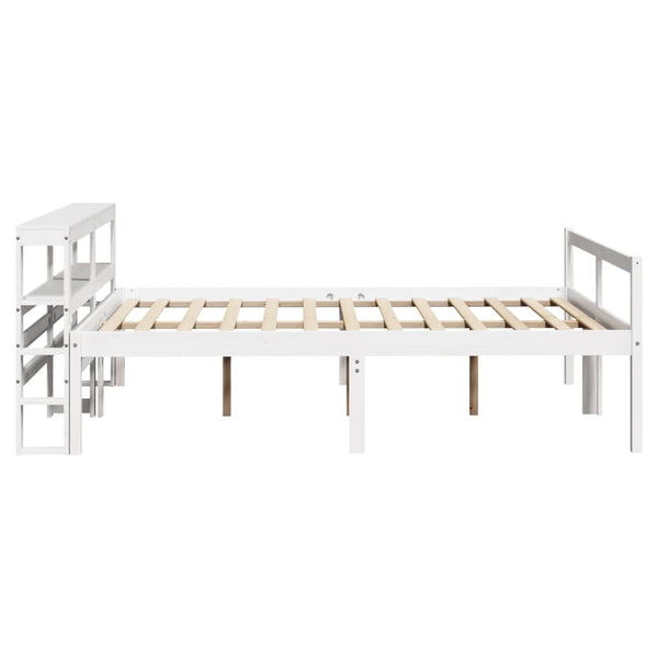vidaXL Senior Bed with Headboard without Mattress White 120x190 cm