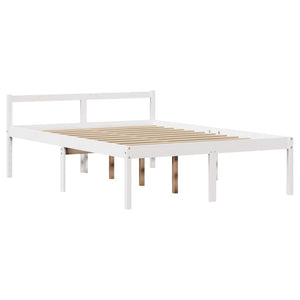 vidaXL Senior Bed with Headboard without Mattress White 120x190 cm