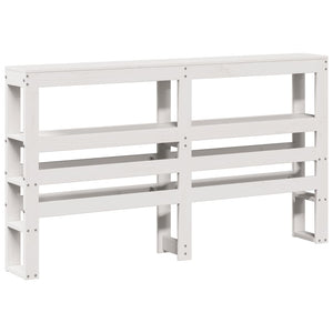 vidaXL Senior Bed with Headboard without Mattress White 140x190 cm