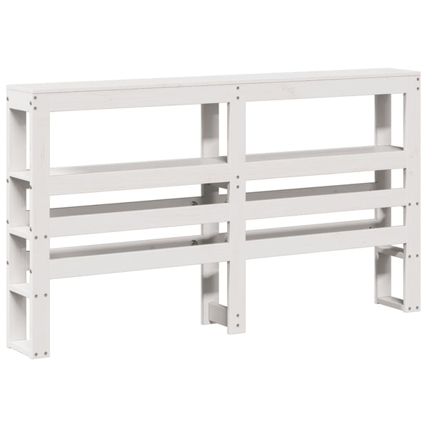 vidaXL Senior Bed with Headboard without Mattress White 140x190 cm