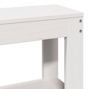 vidaXL Senior Bed with Headboard without Mattress White 140x190 cm
