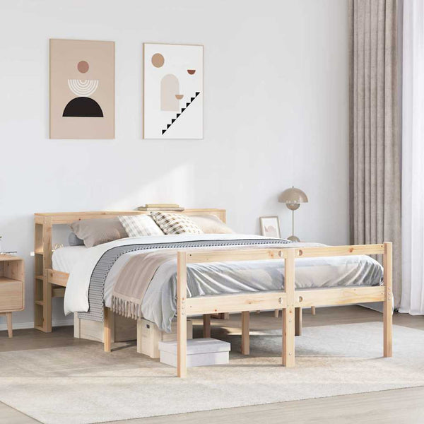 vidaXL Senior Bed with Headboard without Mattress 120x200 cm