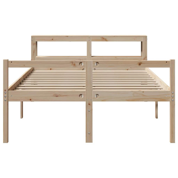 vidaXL Senior Bed Frame with Headboard without Mattress 160x200 cm