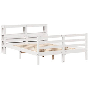 vidaXL Bed Frame with Headboard without Mattress 160x200 cm