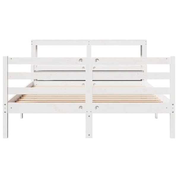 vidaXL Bed Frame with Headboard without Mattress 160x200 cm