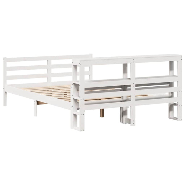 vidaXL Bed Frame with Headboard without Mattress 160x200 cm