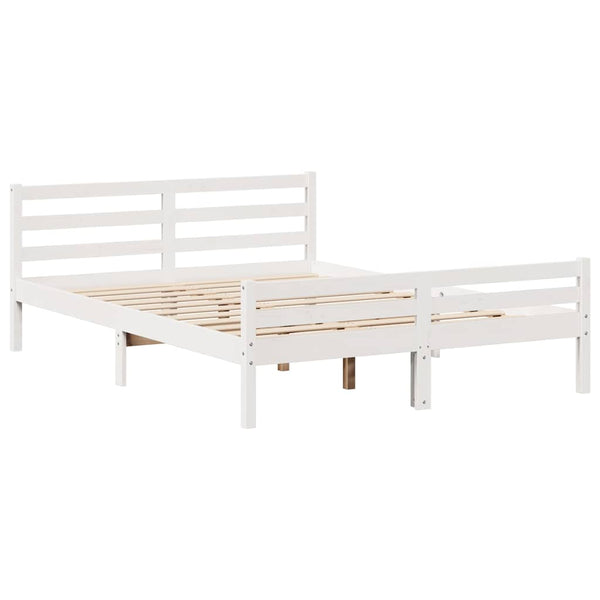vidaXL Bed Frame with Headboard without Mattress 160x200 cm