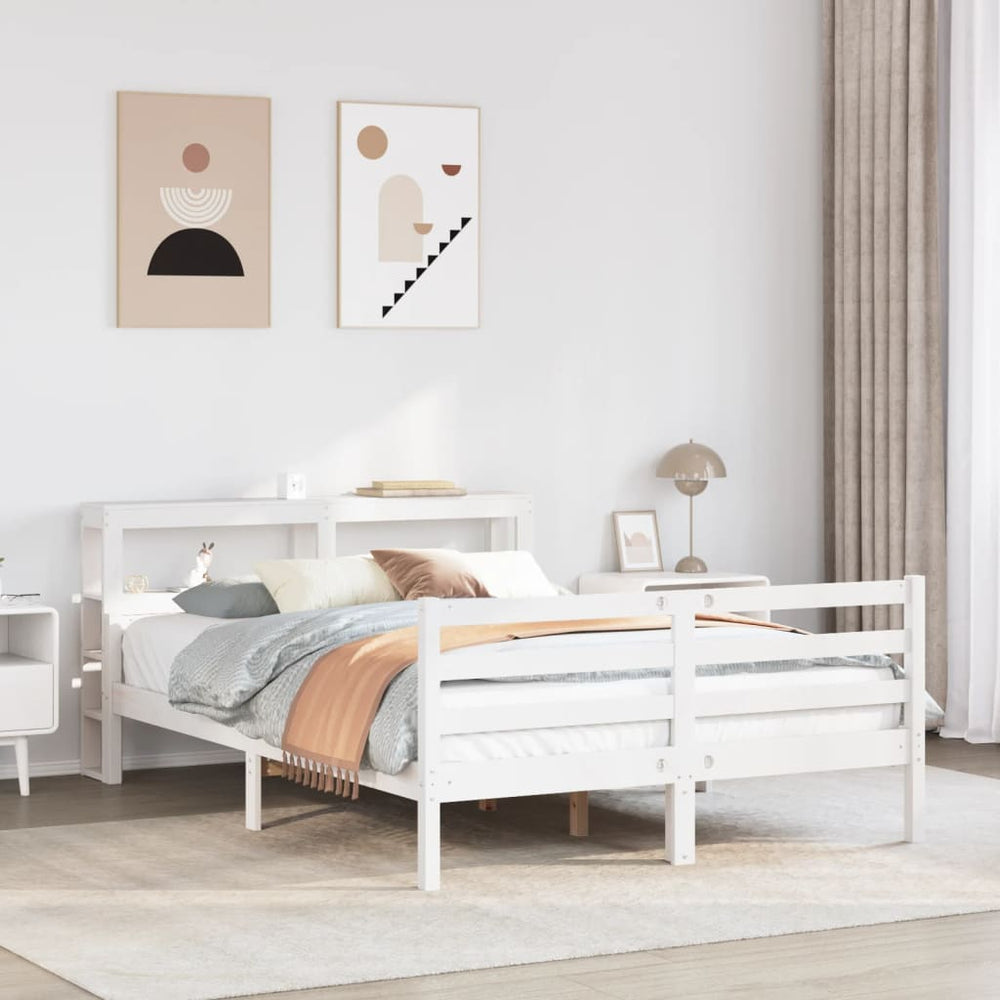 vidaXL Bed Frame with Headboard without Mattress 160x200 cm