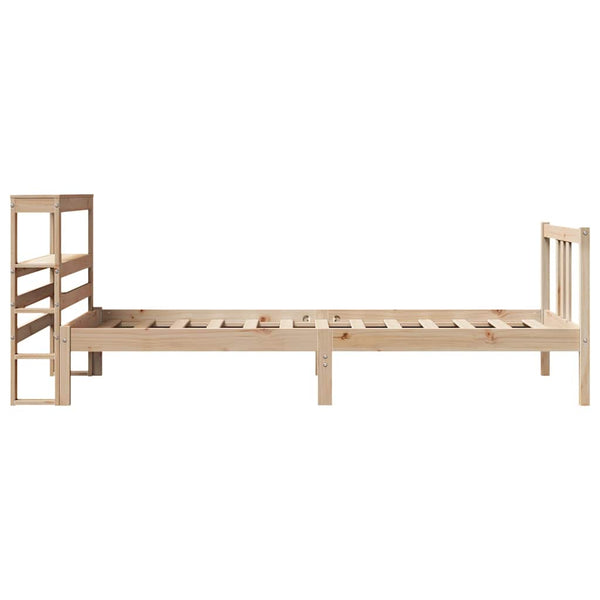 vidaXL Bed Frame with Headboard without Mattress 75x190 cm