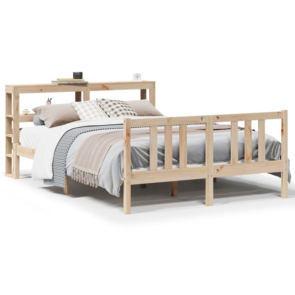 vidaXL Bed Frame with Headboard, No Mattress, 120x200 cm