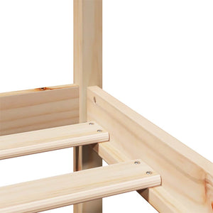 vidaXL Bed Frame with Headboard, No Mattress, 120x200 cm