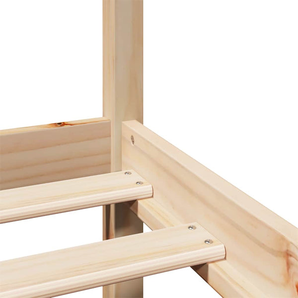 vidaXL Bed Frame with Headboard, No Mattress, 120x200 cm