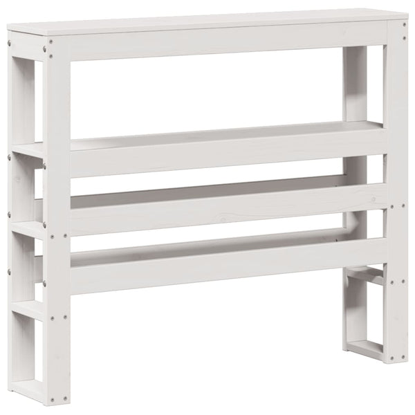 vidaXL Bed Frame with Headboard without Mattress White 90x190 cm
