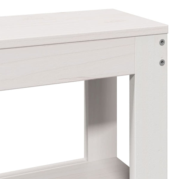 vidaXL Bed Frame with Headboard without Mattress White 90x190 cm