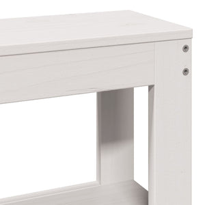 vidaXL Bed Frame with Headboard without Mattress White 135x190 cm