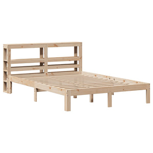 vidaXL Bed Frame with Headboard, No Mattress 120x190 cm