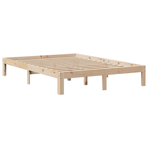 vidaXL Bed Frame with Headboard, No Mattress 120x190 cm