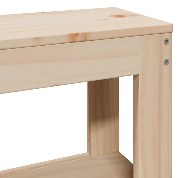 vidaXL Solid Wood Bed with Headboard 150x200 cm Pine