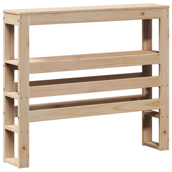 vidaXL Solid Wood Bed with Headboard 90x190 cm Pine