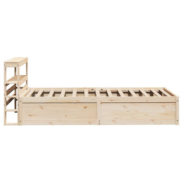 vidaXL Solid Wood Bed with Headboard 90x190 cm Pine