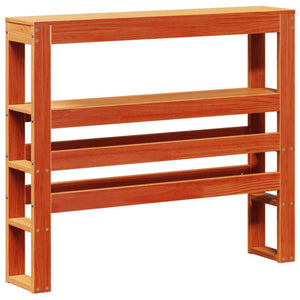 vidaXL Solid Wood Bed Frame without Mattress Waxed Brown 100x200 cm Pine Wood