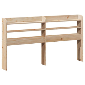 vidaXL Solid Wood Bed with Headboard 135x190 cm Pine
