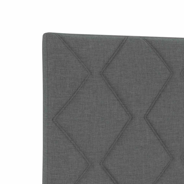 vidaXL LED Headboard Grey 80 cm Fabric