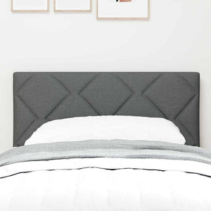 vidaXL LED Headboard Grey 80 cm Fabric