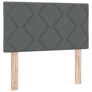 vidaXL LED Headboard Grey 80 cm Fabric