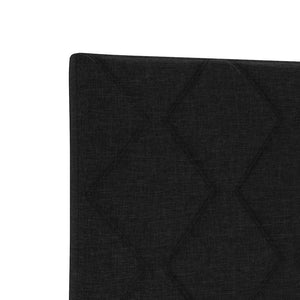 vidaXL LED Headboard Black 80 cm Fabric