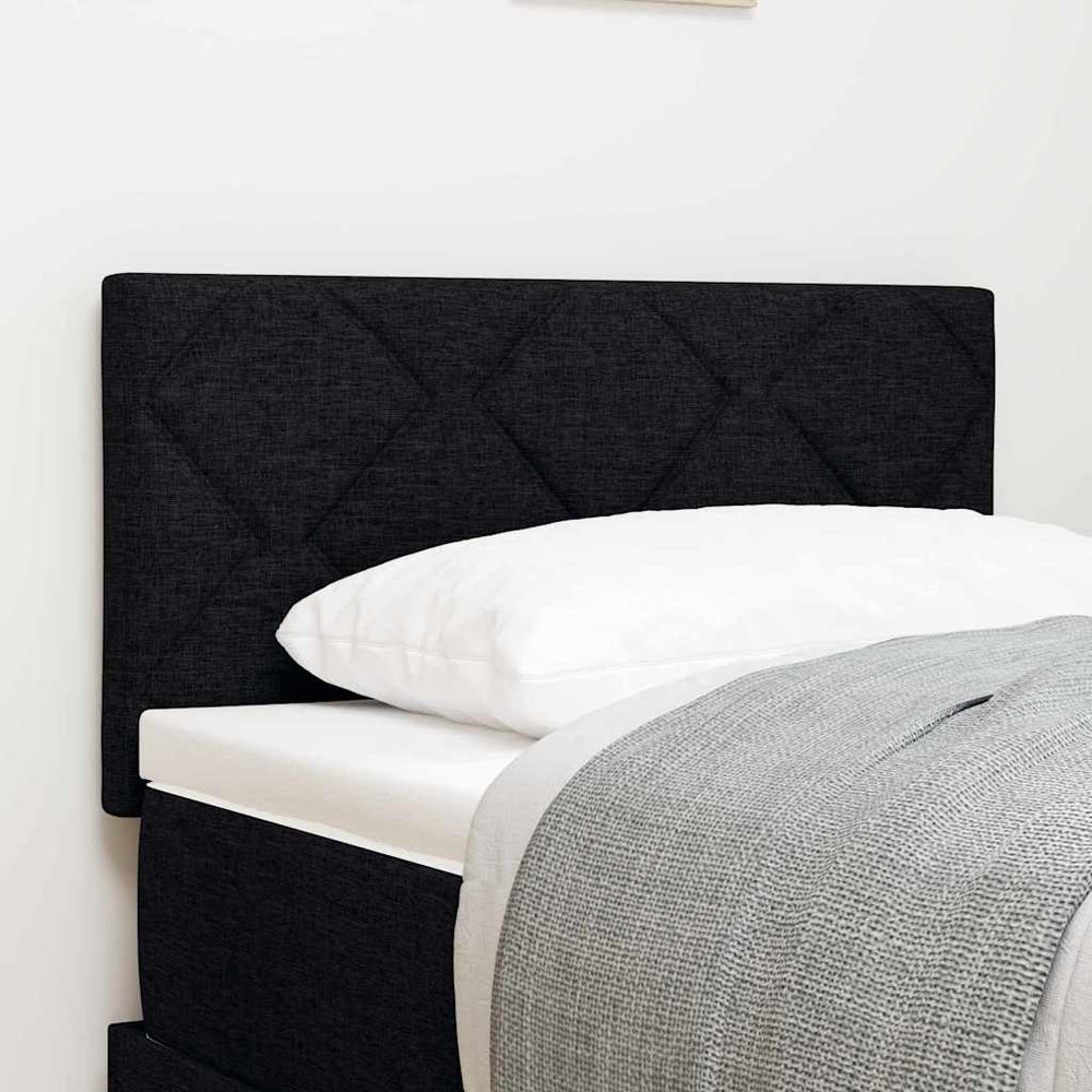 vidaXL LED Headboard Black 80 cm Fabric