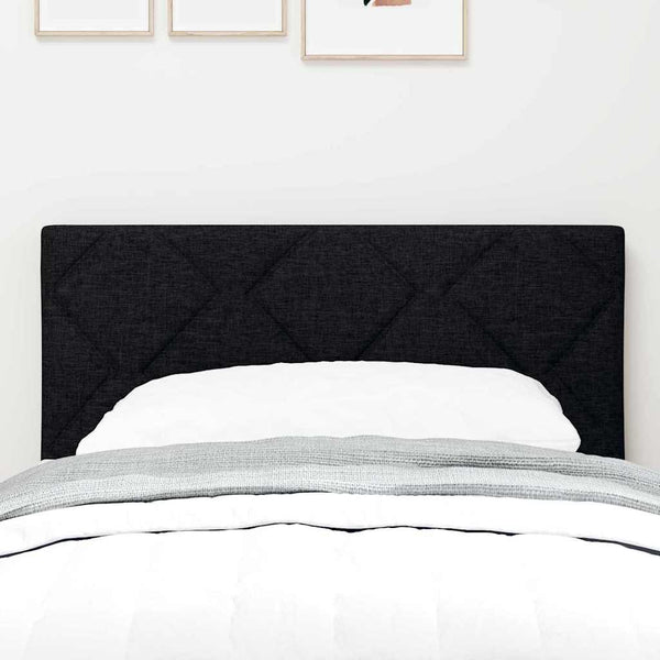 vidaXL LED Headboard Black 80 cm Fabric