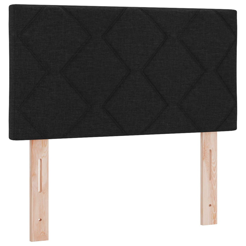 vidaXL LED Headboard Black 80 cm Fabric