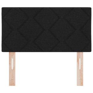 vidaXL LED Headboard Black 80 cm Fabric