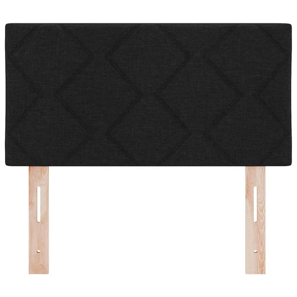 vidaXL LED Headboard Black 80 cm Fabric