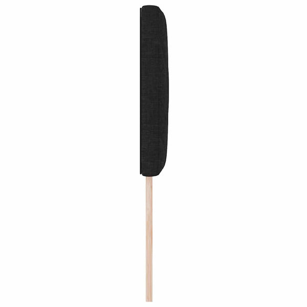 vidaXL LED Headboard Black 80 cm Fabric