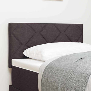 vidaXL LED Headboard Brown 80 cm Fabric
